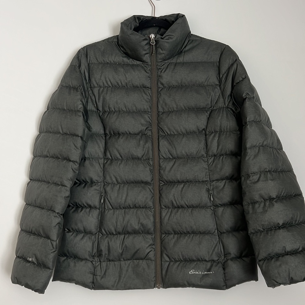 Eddie Bauer Forest Green Puffer Jacket Size Small